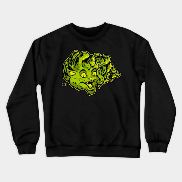 MEOWDUSA Crewneck Sweatshirt by heartattackjack